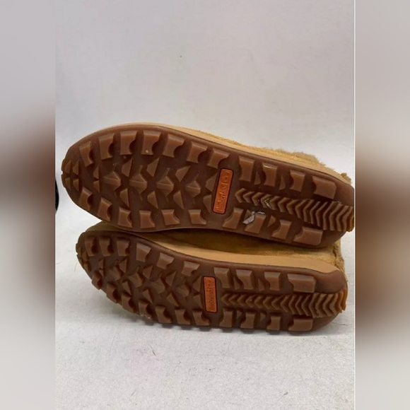 Timberland Tan Wheat MukLuk Suede Winter Fleece Shearling Boots Women Sz 7.5 M - Picture 8 of 8